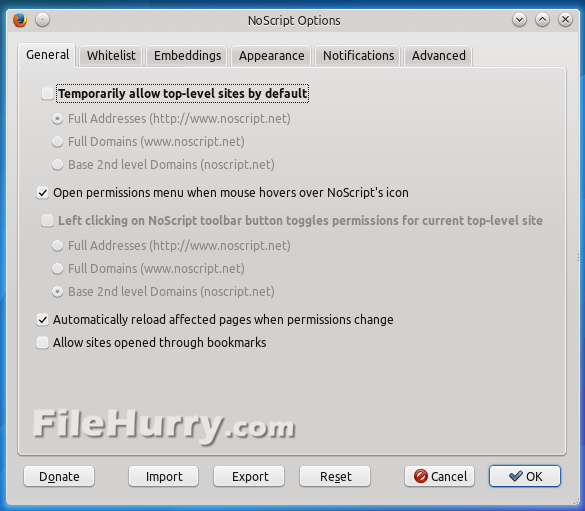NoScript for Firefox 11.2.3 screenshot 4